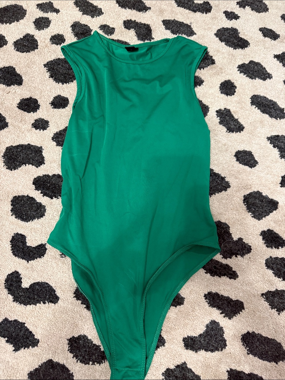 Sleeveless Emerald Green Women's Bodysuit